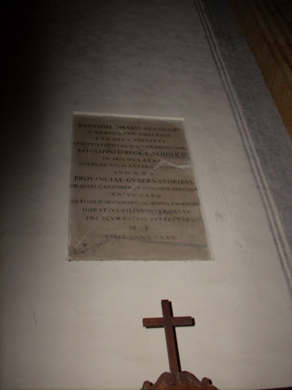 Bartolomeo Assandri gravestone, Sant'Angelo Church, Milan - 02.JPG